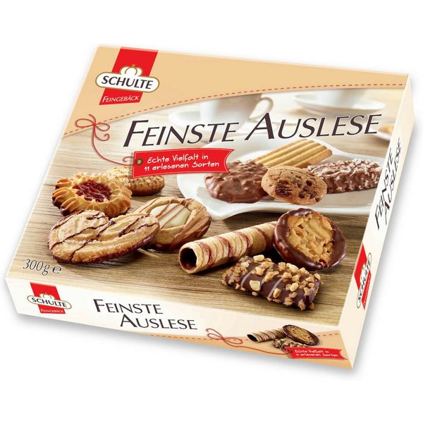Schulte Kekse, Schulte Feinste Auslese Echte Vielfalt in 11 erlesenen Sorten 300g