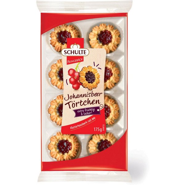 Schulte Kekse, Schulte Johannisbeertörtchen 175g