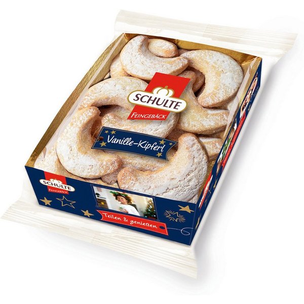 Schulte Süßigkeit, Schulte Vanille Kipferl Muerbegebaeck mit Vanillegeschmack 150g