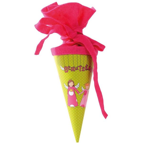 Goldbuch Schultüte Goldbuch Geschenktüte Schutzengel - 15cm, Verschluss Filz