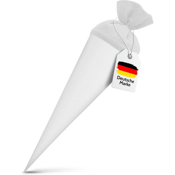 itenga Schultüte itenga Bastelschultüte 70cm mit Filzverschluss WEISS