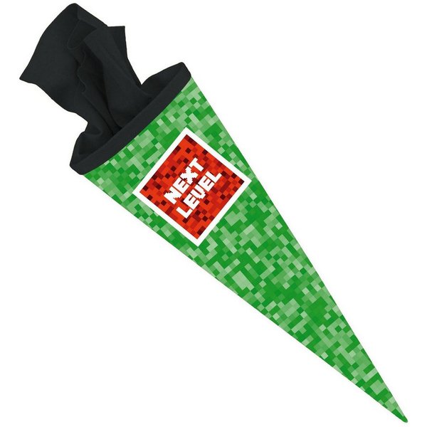 itenga Schultüte itenga Schultüte 70cm rund PIXEL Next Level - Zuckertüte Filzverschlus