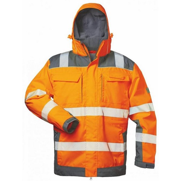 Schutzjacke NIKLAS 2in1 Warnschutzjacke Orange/Grau ELYSEE® EN ISO 20471/3, Gr.S