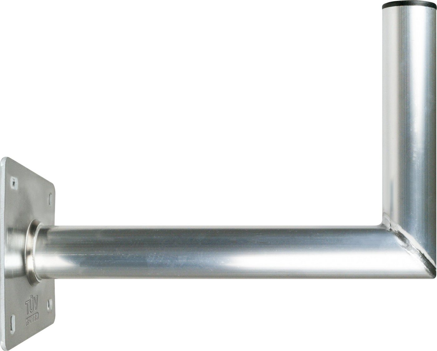 Schwaiger SAT-Halterung 715149, (bis 0 Zoll, Wandabstand 35cm, Durchmesser 48mm, silber) – Bild 3 von 5