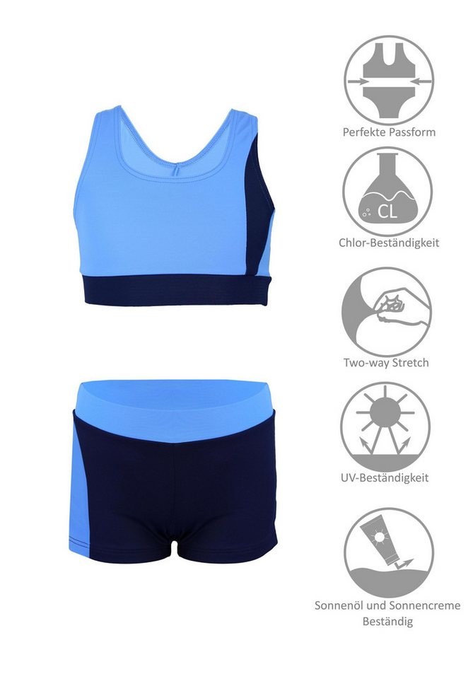 Aquarti Schwimmanzug Aquarti Mädchen Sport Bikini - Racerback Bustier & Badehose – Bild 3 von 5