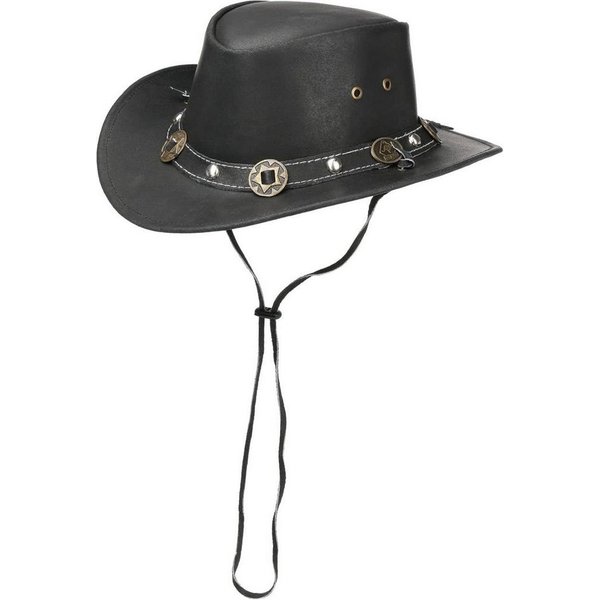 Scippis Cowboyhut (1-St) Echtleder mit Kinnband