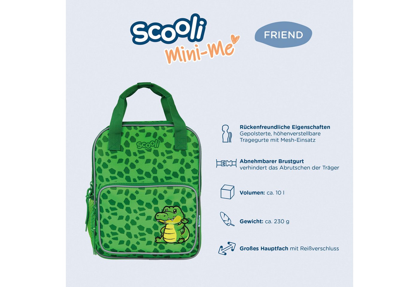 Scooli Kinderrucksack Mini-Me, für den Kindergarten – Bild 4 von 5