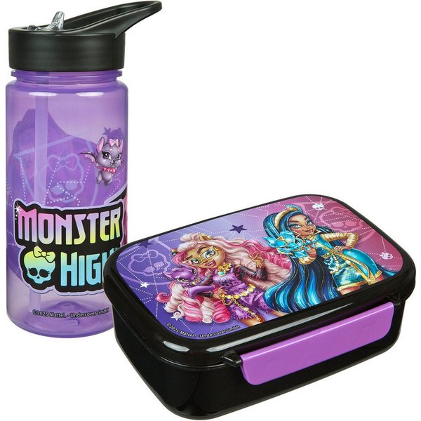Scooli Lunchbox Monster High, (Set, 2-tlg), mit Trinkflasche