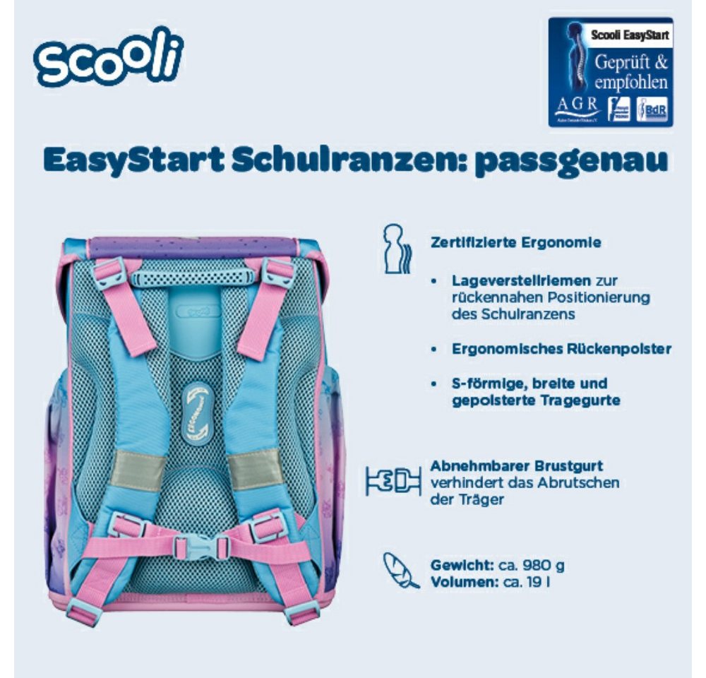 Scooli Schulranzen 1.Klasse Mädchen EasyStart in unterschiedlichen Sets – Bild 4 von 5