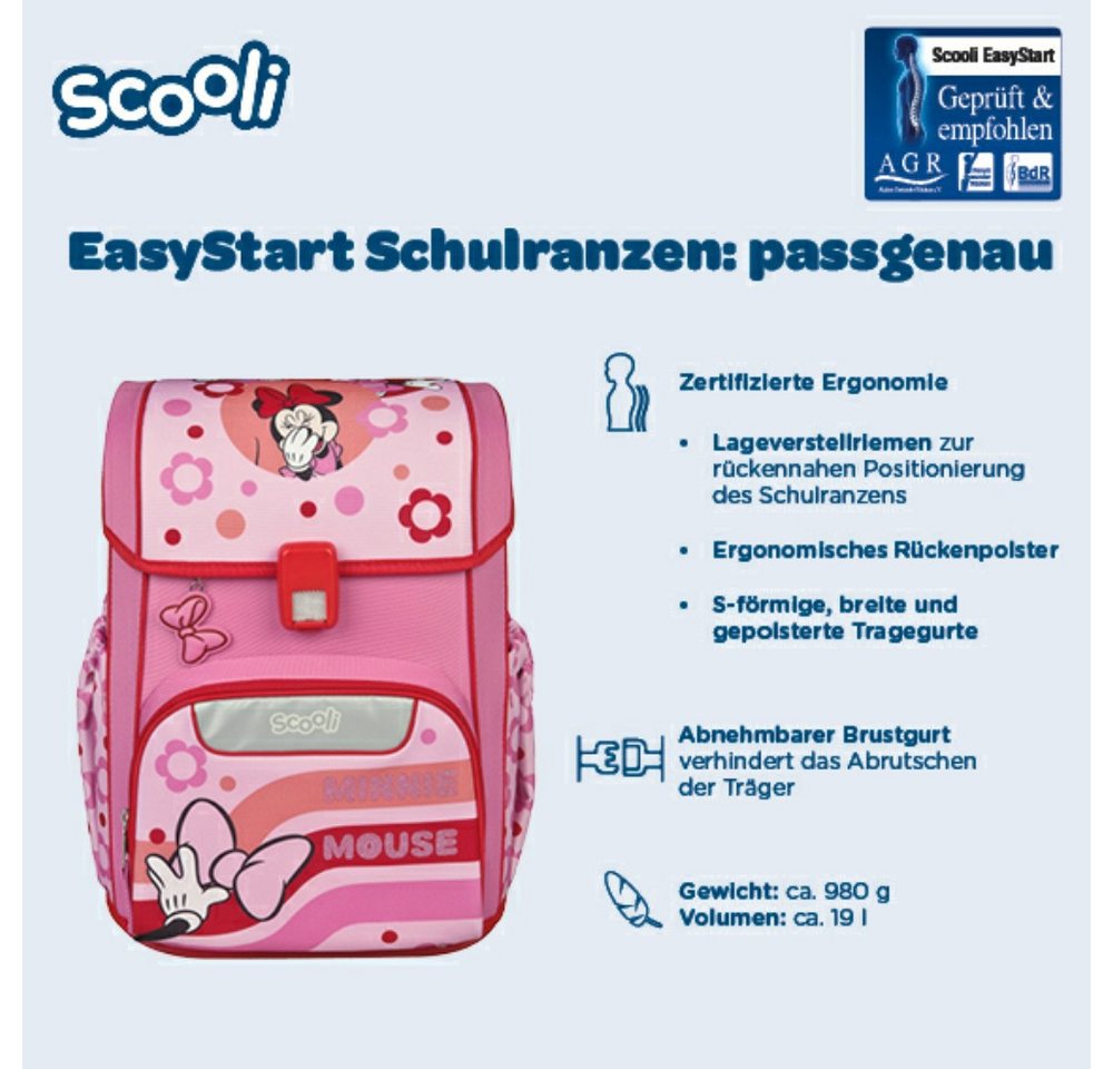 Scooli Schulranzen 1.Klasse Mädchen EasyStart in unterschiedlichen Sets – Bild 3 von 5