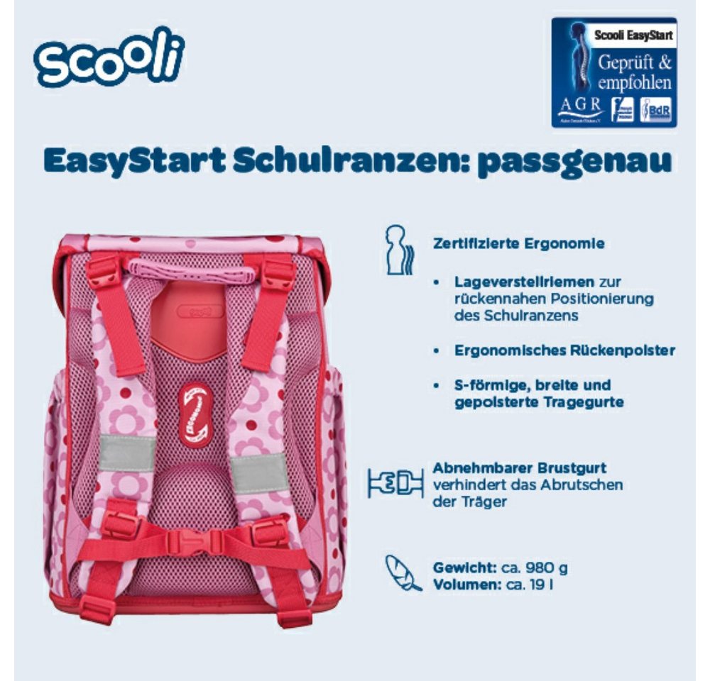 Scooli Schulranzen 1.Klasse Mädchen EasyStart in unterschiedlichen Sets – Bild 4 von 5