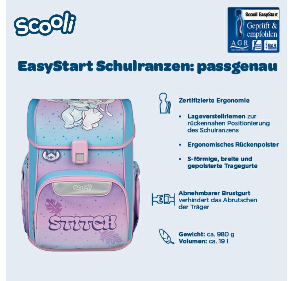 Scooli Schulranzen 1.Klasse Mädchen EasyStart in unterschiedlichen Sets – Bild 3 von 5
