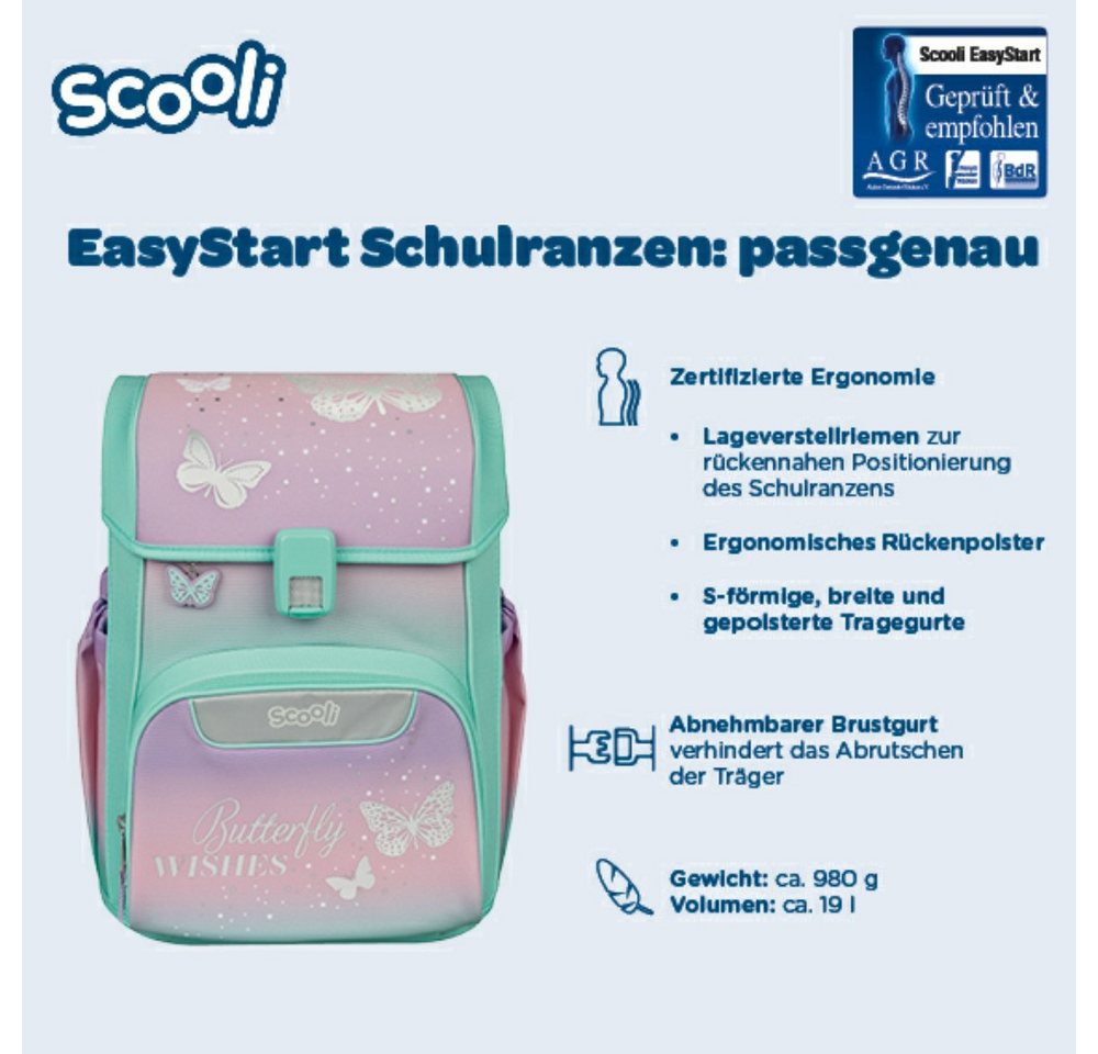 Scooli Schulranzen 1.Klasse Mädchen EasyStart in unterschiedlichen Sets – Bild 3 von 5
