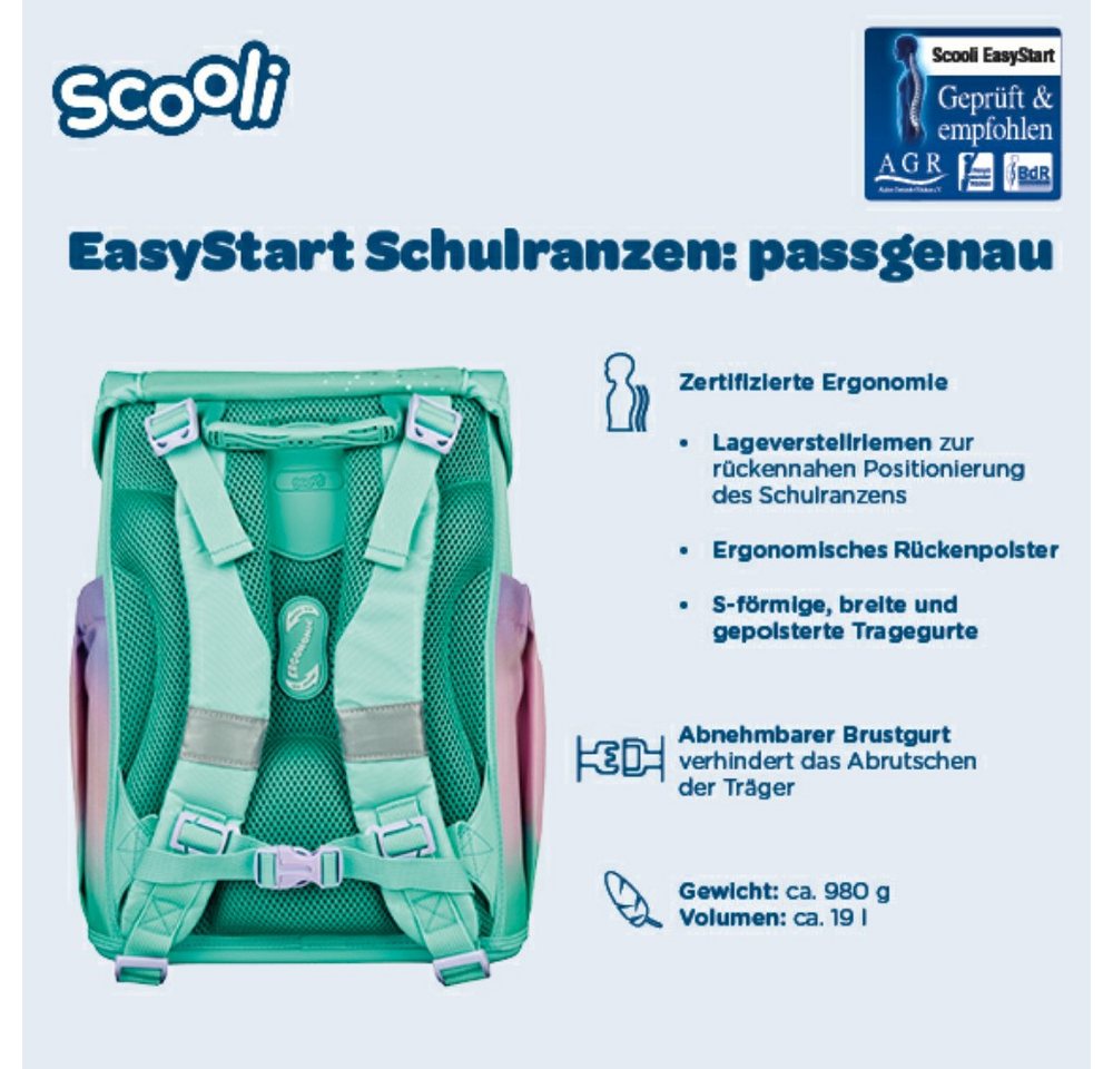 Scooli Schulranzen 1.Klasse Mädchen EasyStart in unterschiedlichen Sets – Bild 4 von 5