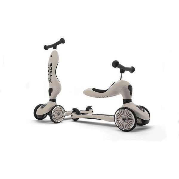 Scoot and Ride Dreiradscooter Highwaykick 1 Ash, 50 kg, Kinder Fahrzeug