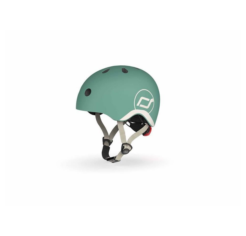 Scoot and Ride Kinderhelm XXS Forest, Schutzhelm mit LED Licht, Fahrradhelm, safety Helm – Bild 2 von 5