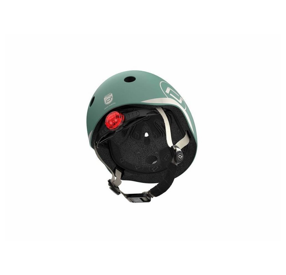 Scoot and Ride Kinderhelm XXS Forest, Schutzhelm mit LED Licht, Fahrradhelm, safety Helm – Bild 4 von 5