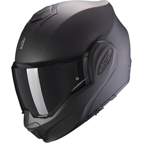 Scorpion Exo Motorradhelm Exo-Tech Evo Solid Klapphelm, Vorbereitet Für Kommunikationssystem,integriertes Sonnenvisier