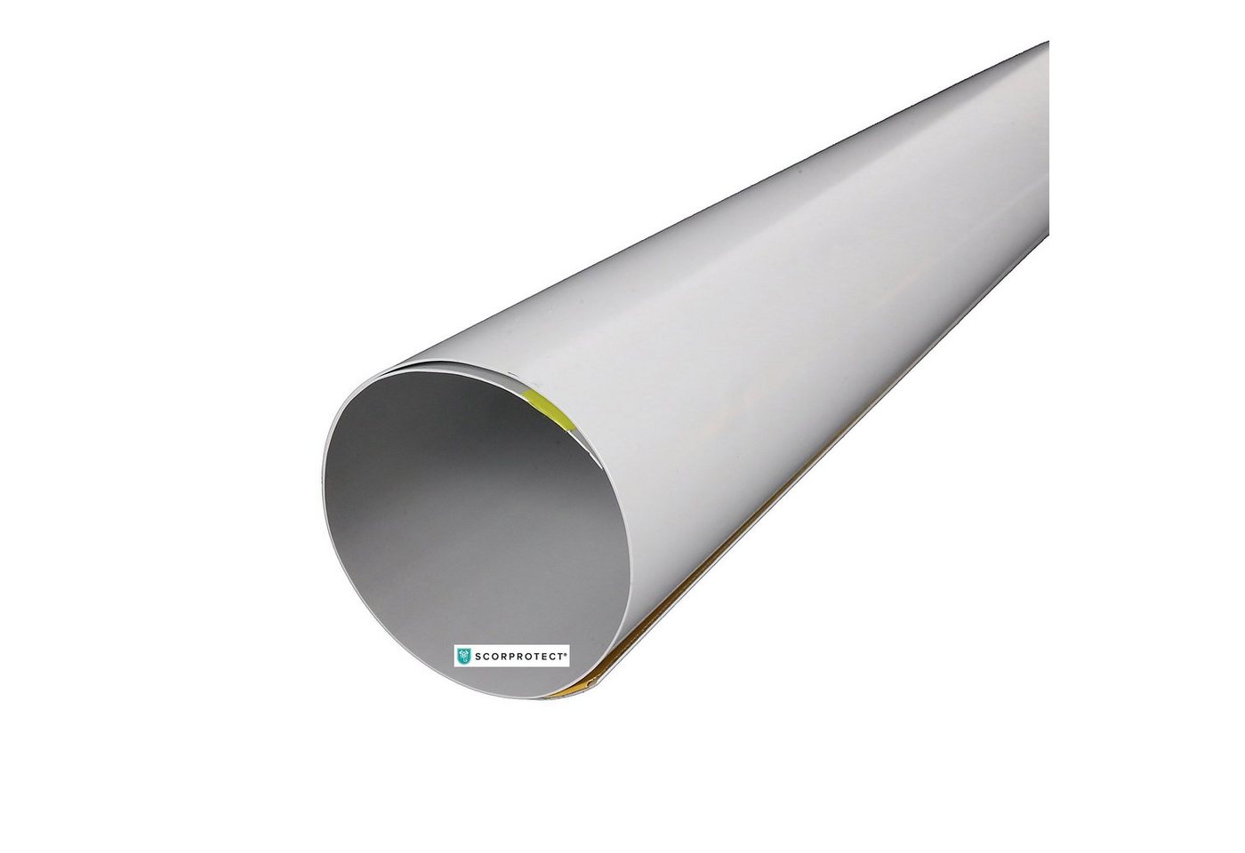 Scorprotect® Steinwolle PVC Folienzuschnitt selbstklebend hellgrau für gedämmte Rohre – Bild 2 von 5