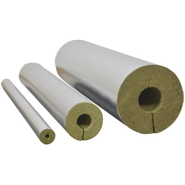 Scorprotect® Steinwolle Rohrschale Rohrisolierung Steinwolle alukaschiert 0.040 W/mK