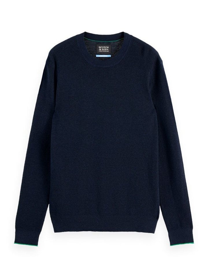 Scotch & Soda Rundhalspullover Linnen blend – Bild 3 von 5