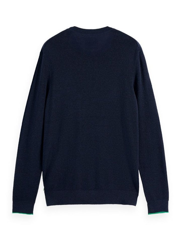 Scotch & Soda Rundhalspullover Linnen blend – Bild 4 von 5