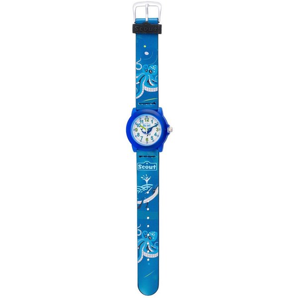 Scout Quarzuhr Crystal 164000017, Armbanduhr, Kinderuhr, Geschenkidee, Schulanfang, Jungen, Wal