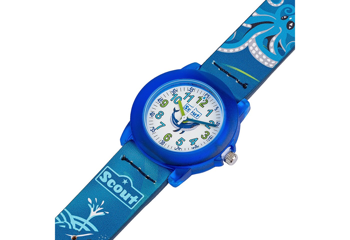 Scout Quarzuhr Crystal 164000017, Armbanduhr, Kinderuhr, Geschenkidee, Schulanfang, Jungen, Wal – Bild 4 von 4