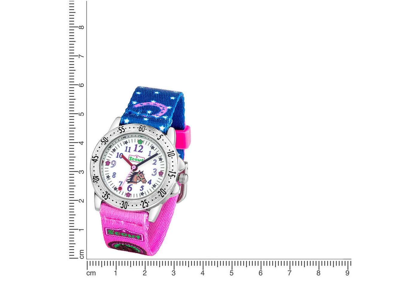 Scout Quarzuhr Pferdeuhr, Achtion Girls, 280378065 164000043, Armbanduhr, Kinderuhr, Lernuhr,Geschenkidee, Schulanfang,Mädchen,Pferd – Bild 2 von 4