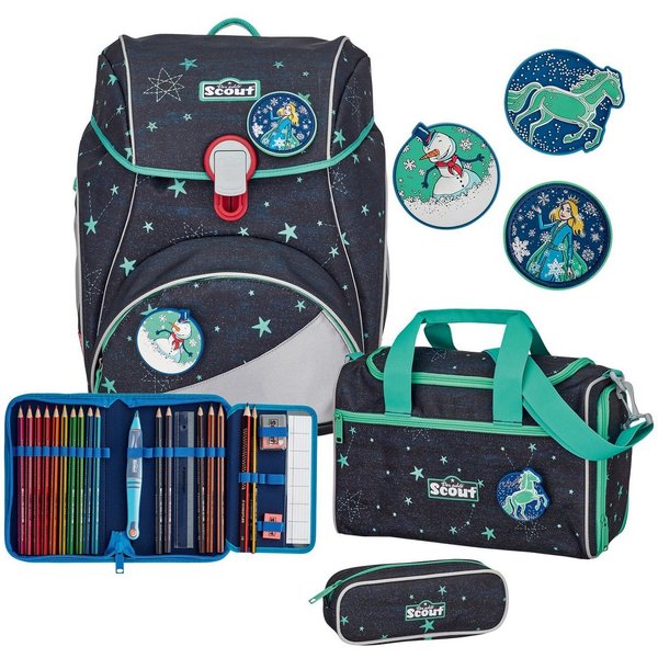 Scout Schulranzen Alpha Set 4-teilig (Set, 4-tlg)
