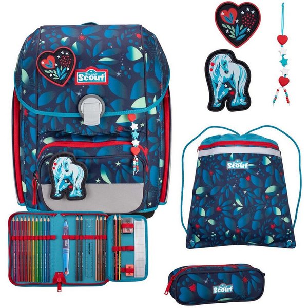 Scout Schulranzen Genius Set 4-teilig (Set, 4-tlg)