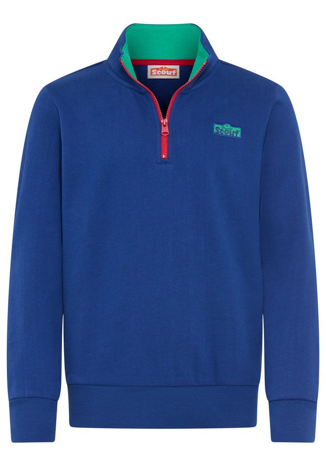 Scout Sweatshirt Troyer, Zip-Sweatshirt - NEU von SCOUT Troyer-Sweatshirt mit kontrastfarbigen Details und Rippbündchen – Bild 5 von 5
