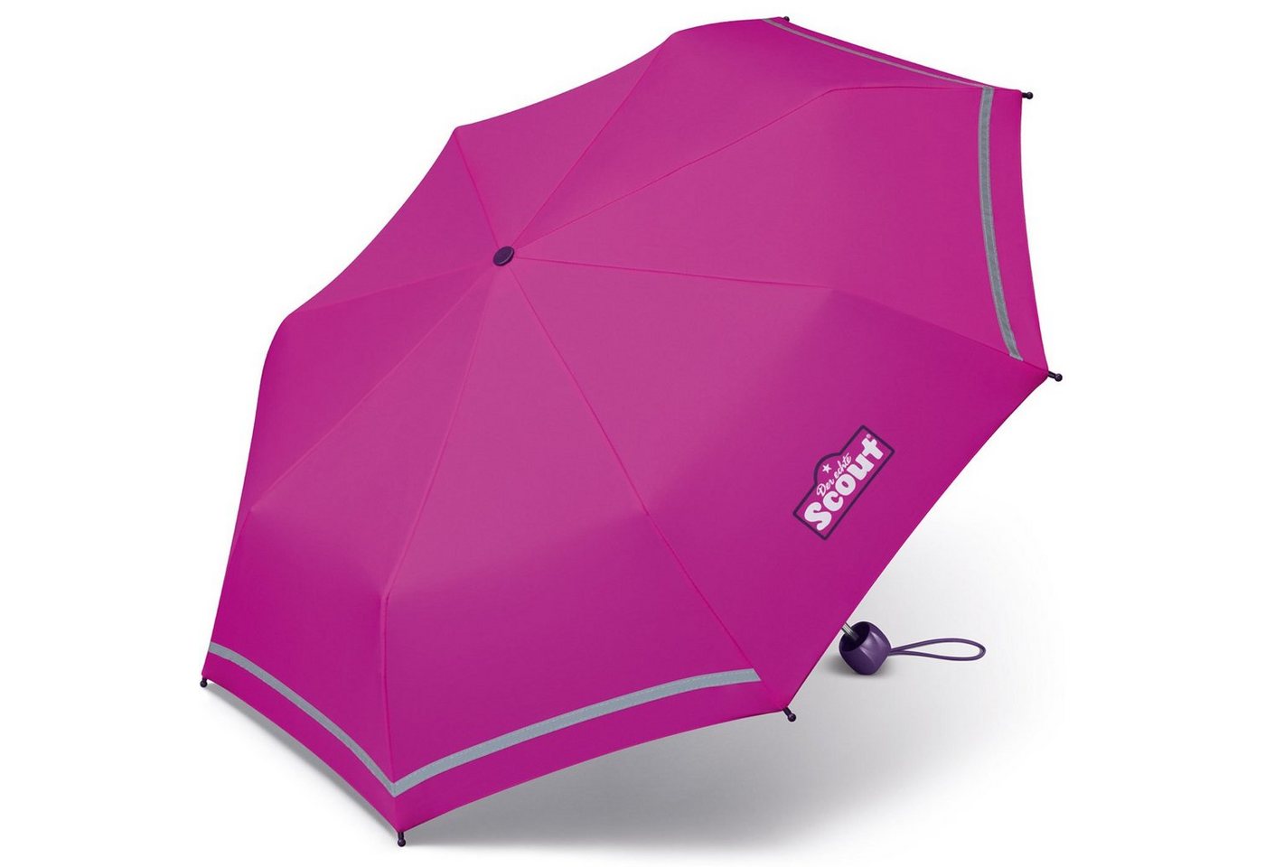 Scout Taschenregenschirm Mini Kinderschirm Basic reflektierend, leicht – Bild 2 von 3