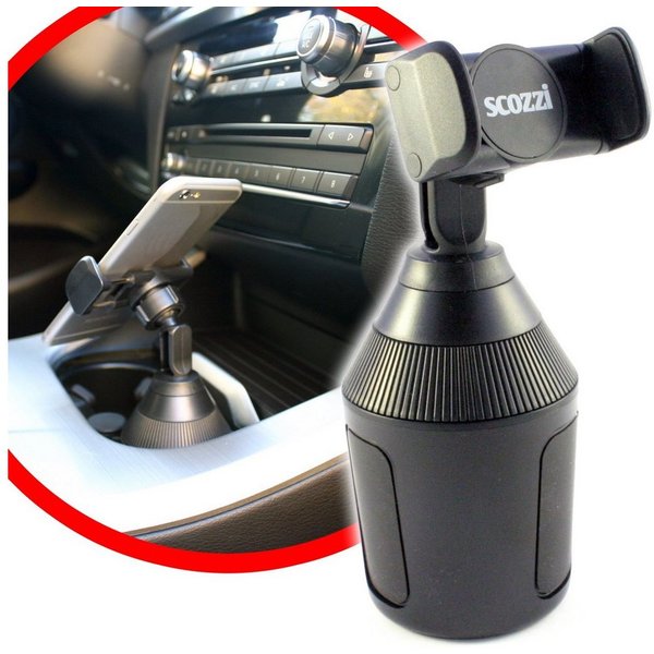 scozzi Handy-Halterung Handyhalterung Auto Getränkehalter Getränke Dosenhalter Handy Halter