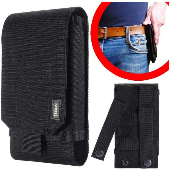 scozzi Handytasche Gürtel Handy Gürteltasche Tasche Smartphone Handyhalterung Universal