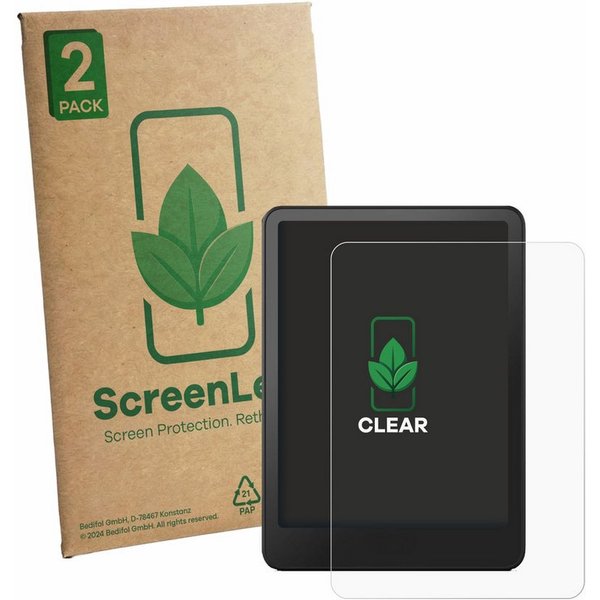 ScreenLeaf Displayschutzfolie Schutzfolie für Amazon Kindle Paperwhite 2024 Signature Edition (12. Gen), 2 Stück, Displayschutz Schutz Folie Klar Transparent