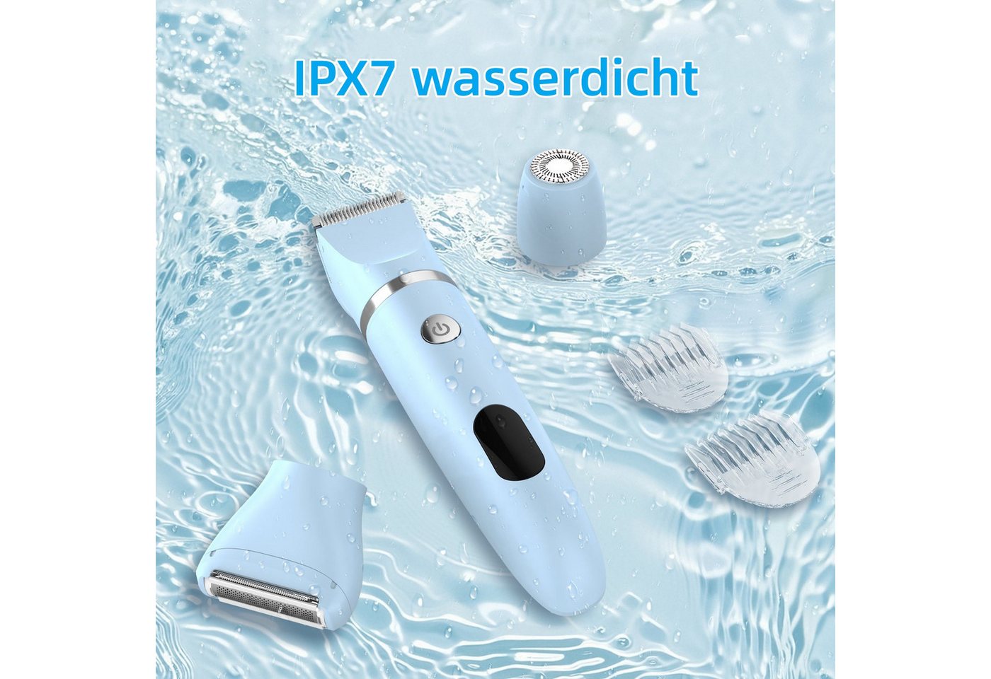 Scttomon Epilierer RFC-2018, Aufsätze: 1 St., Damenrasierer, Gesichtshaartrimmer, 3-in-1, Wet&Dry – Bild 5 von 5