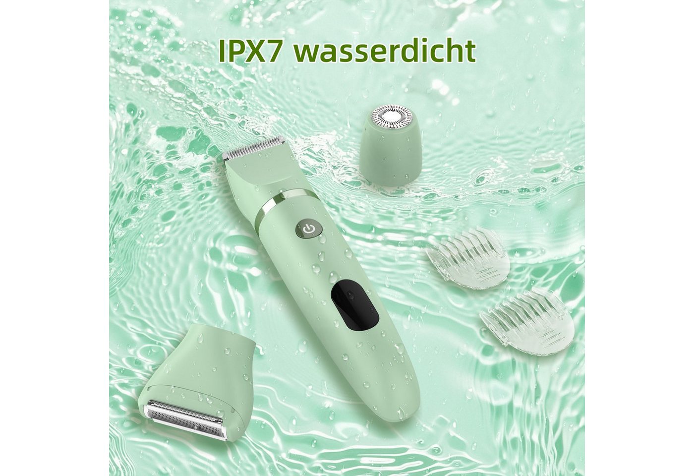 Scttomon Epilierer RFC-2018, Aufsätze: 1 St., Damenrasierer, Gesichtshaartrimmer, 3-in-1, Wet&Dry – Bild 5 von 5