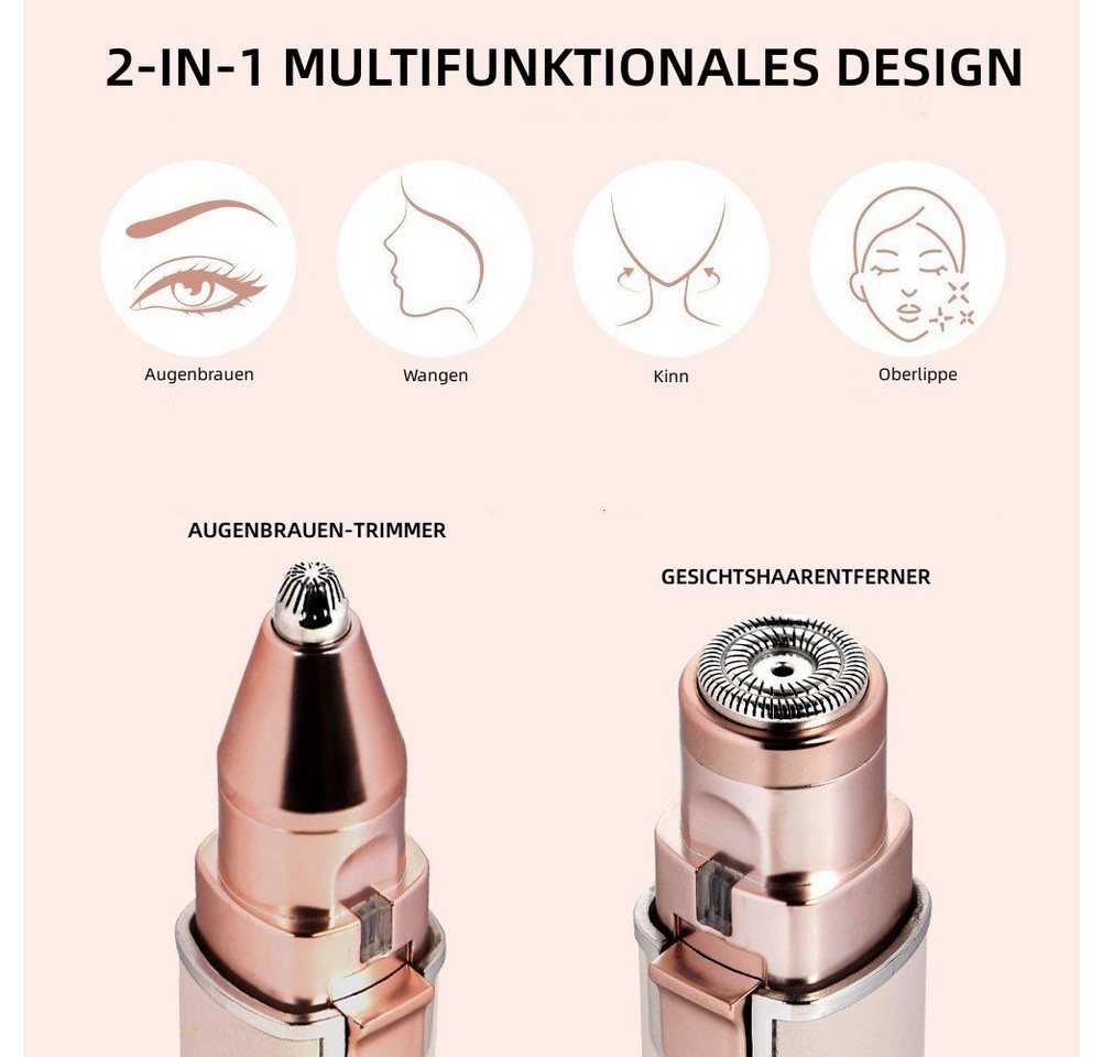 Scttomon Gesichtsepilierer HT-668, Aufsätze: 1 St., 2 in 1, Wet&Dry – Bild 4 von 5