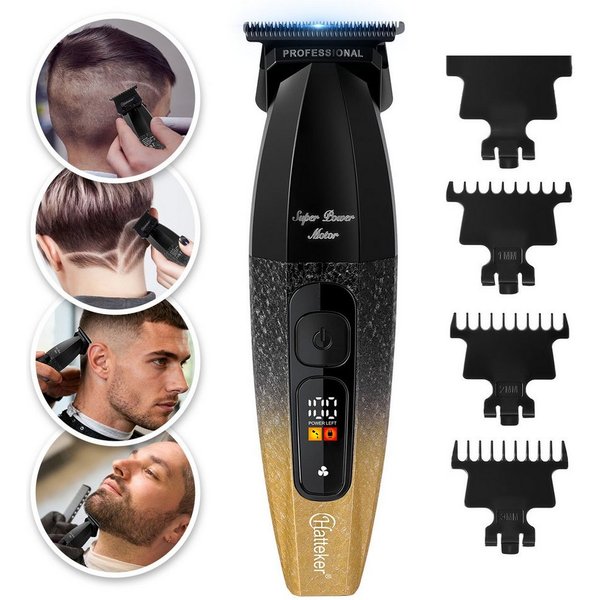 Scttomon Haarschneider G56, Barttrimmer, Trimmer für Haare & Bart, 8000 RPM, LED-Display