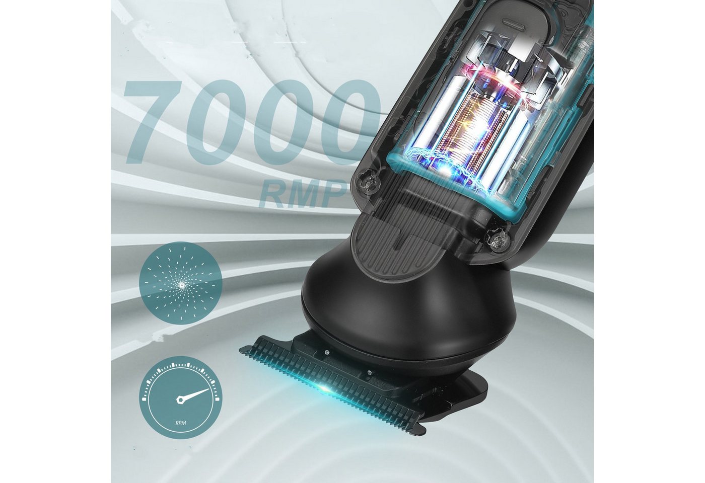 Scttomon Haarschneider HT-6068, Haar- und Bartschneider Kit, Bartschneider mit LED-Anzeige IPX6 Wasserdicht – Bild 2 von 5