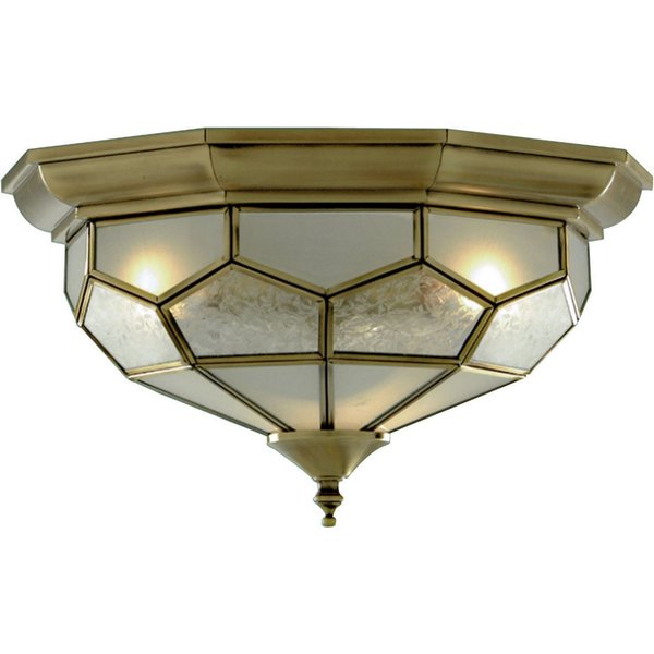 Searchlight Deckenleuchte Pisa II 2Lt Deckenleuchte - Antikes Messing, ohne Leuchtmittel