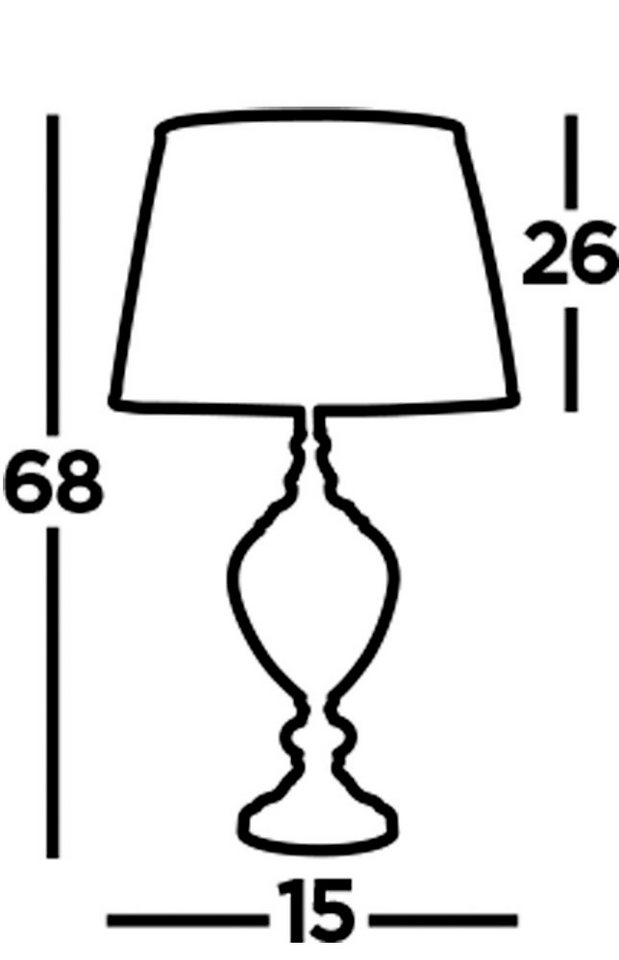 Searchlight Tischleuchte Greyson Table Lamp, Leuchtmittel wechselbar – Bild 3 von 3