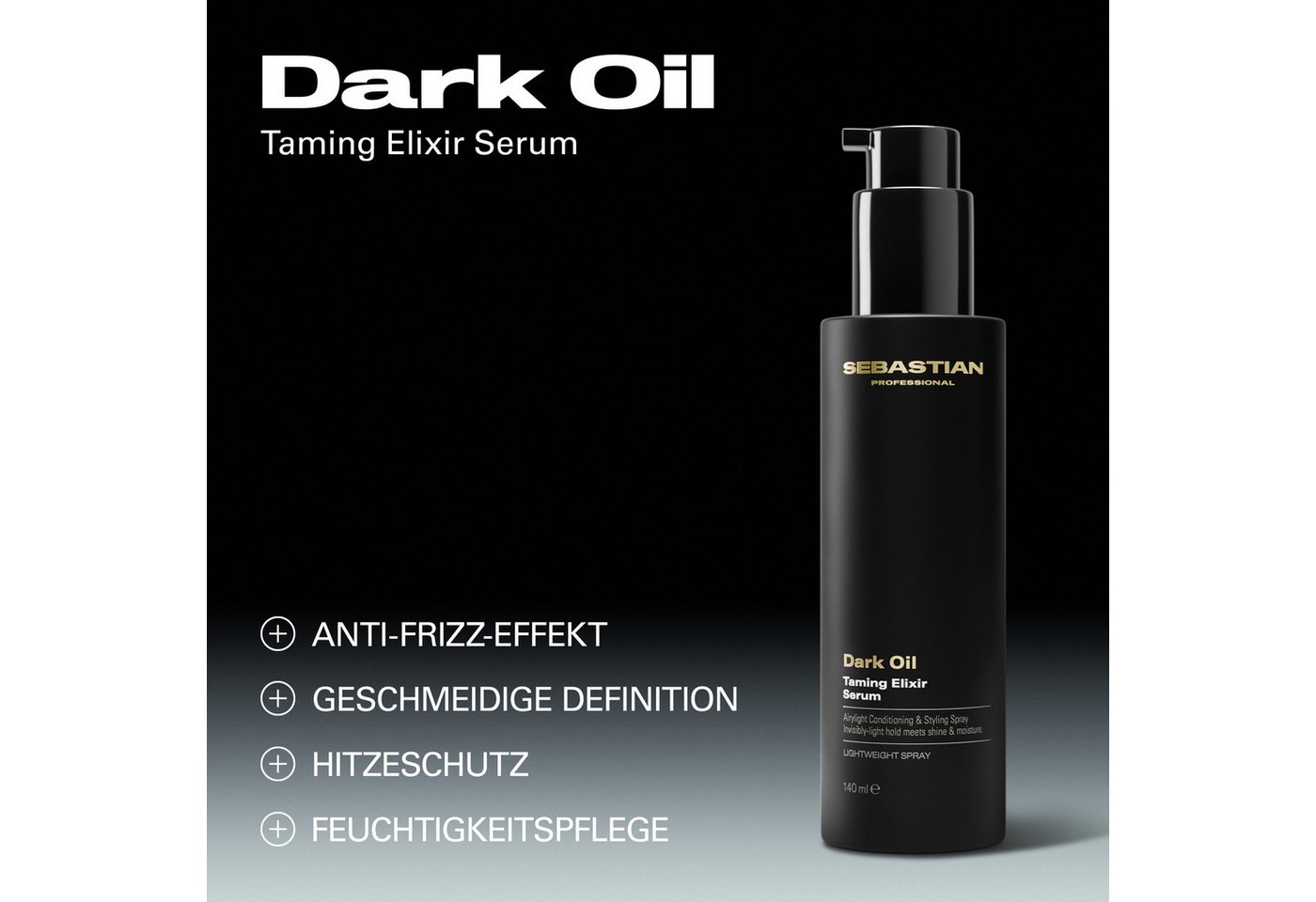 Sebastian Professional Dark Oil Taming Elixir Serum Haarserum · 140 ml – Bild 2 von 5