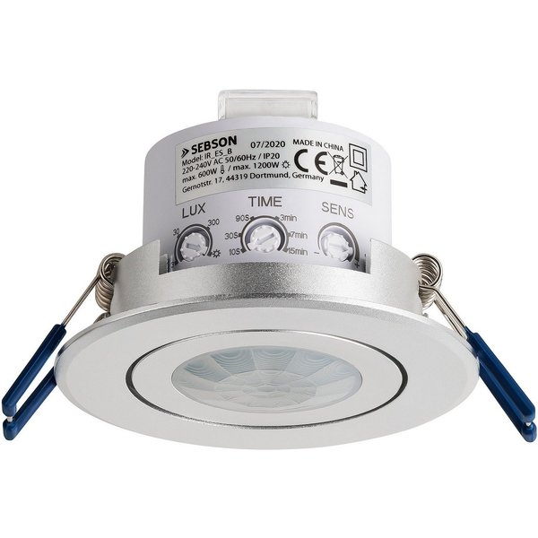 SEBSON Bewegungsmelder Bewegungsmelder Unterputz LED geeignet IR Sensor einstellbar - 2er Set, (2-St)