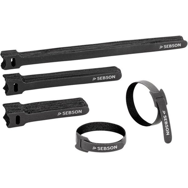 SEBSON Kabelbinder Kabelbinder wiederverschließbar 50er Set - 25cm/ 15cm/ 10cm Länge