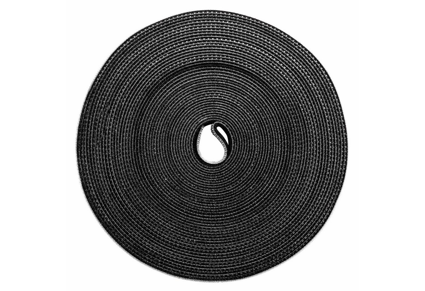 SEBSON Kabelbinder Kabelbinder wiederverschließbar schwarz, 12mm x 15m Klettband Rolle – Bild 4 von 5