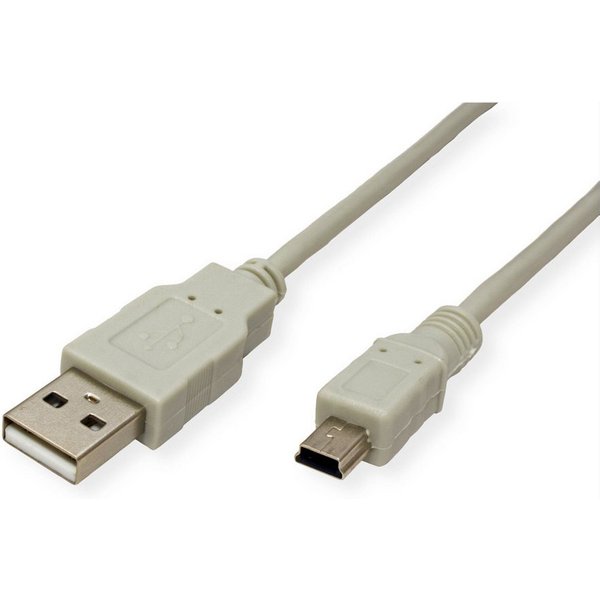 SECOMP STANDARD USB 2.0 Kabel, Typ A - 5-Pin Mini USB-Kabel, USB 2.0 Typ A Männlich (Stecker), USB 2.0 Typ 5-pin Mini Männlich (Stecker) (80.0 cm)