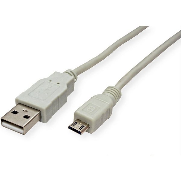 SECOMP STANDARD USB 2.0 Kabel, USB A ST - Micro USB B ST USB-Kabel, USB 2.0 Typ A Männlich (Stecker), USB 2.0 Typ Micro B Männlich (Stecker) (80.0 cm)