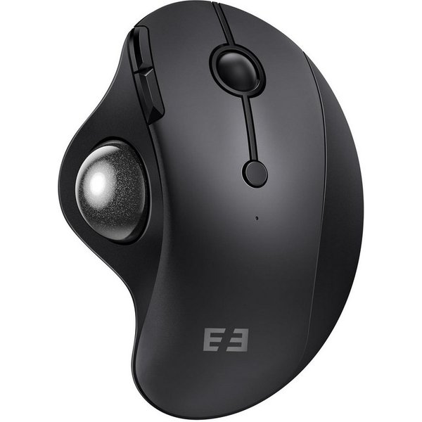 Seenda MOU-301 Ergonomische Trackball-Maus Bluetooth 2,4 GHz, 3 Geräte Maus (Bluetooth, Funk, Ergonomisch, Wiederaufladbar, Multi-Geräte Bluetooth)